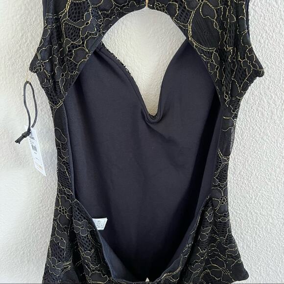 NWT Amuse Society Azalea Bodysuit Black Lace Medium - Picture 7 of 16